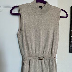 White House Black Market  Gold Shimmer Top